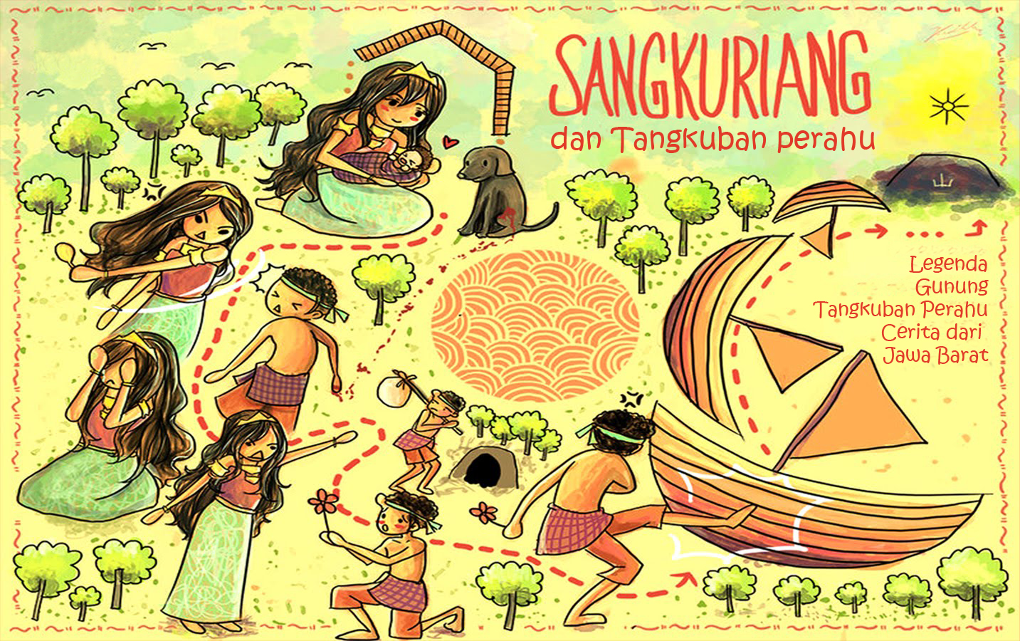 Sangkuriang dan Tangkuban Perahu Cerita Anak Indo