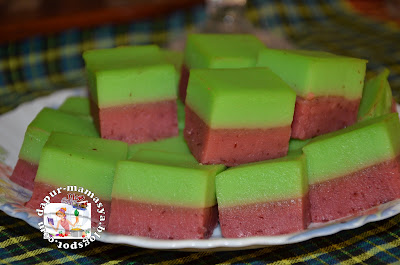 Dapur Mamasya: Kuih Talam Pandan Kacang Merah