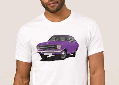 Opel Kadett B t-paidat violetti