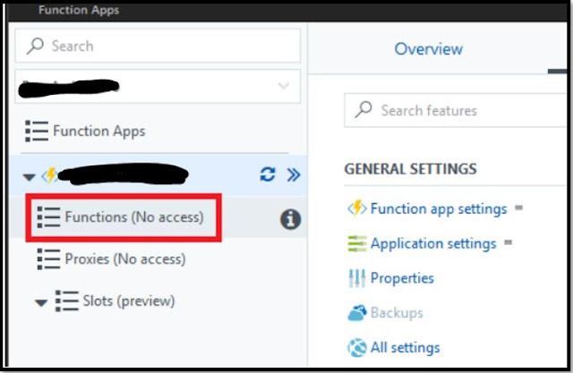 Azure Functions No Access