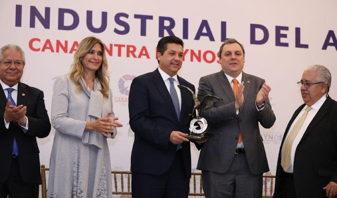 Estados// Reconocen al gobernador Francisco García Cabeza de Vaca con “Águila Canacintra”
