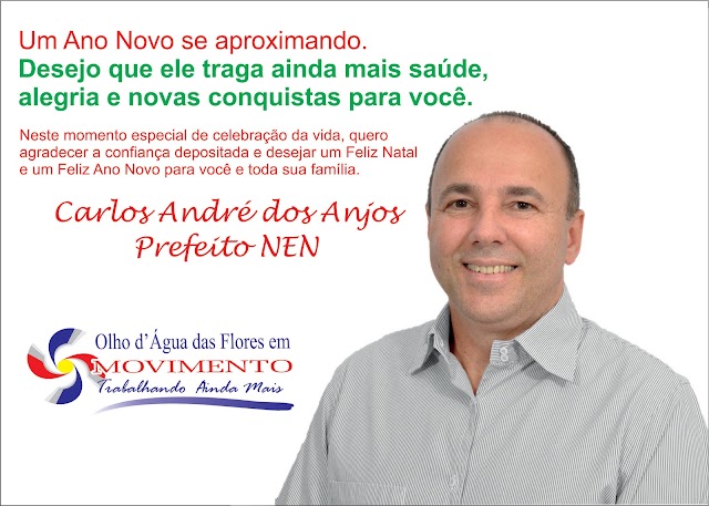 PREFEITO DE OLHO D'ÁGUA DAS FLORES-AL ENVIA MENSAGEM AO POETA