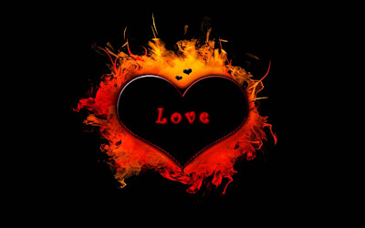 Corazón en llamas love