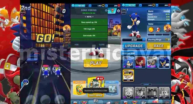 Download Sonic Forces Mod Apk Unlimited Red Rings