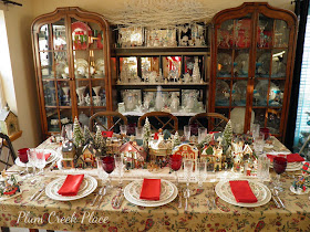 Christmas Village Tablescape