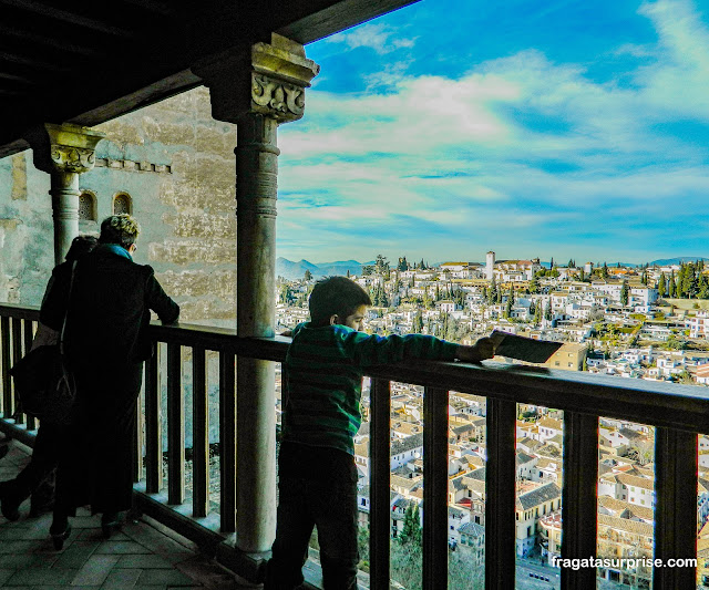 bairro do Albaicín visto da Alhambra