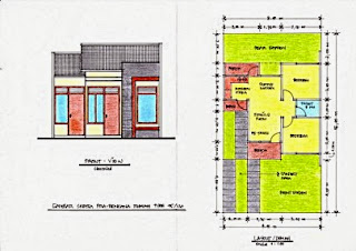 50 Contoh Gambar Denah  Rumah  Minimalis Terbaru 2019 