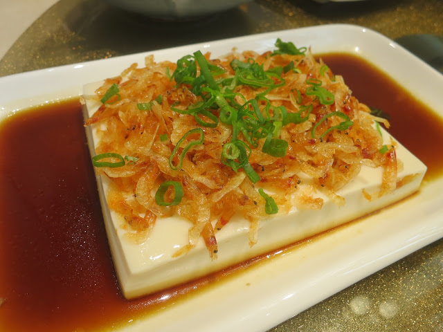 Dried Sakura Shrimps with Scallion Oil Tofu 