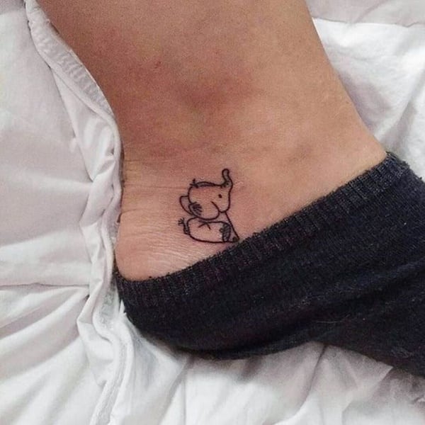 tatuagens femininas de elefante