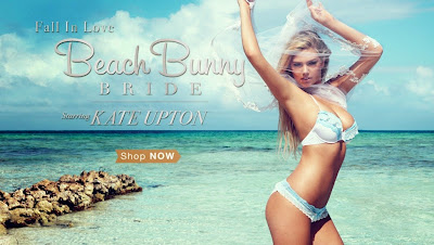 Kate Upton topless in beach bunny bride sexy bikini models photo shoot