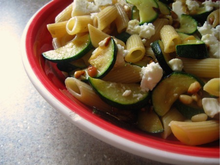 Courgette, Feta and Pine Nut Penne