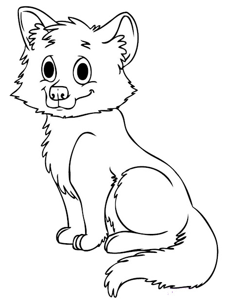 Coloring Pages Realistic Coloring Pages Animal Baby Wolf Printable