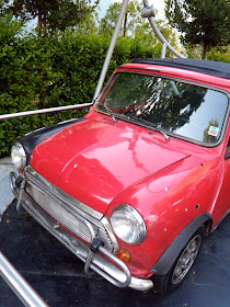 The Bourne Identity red Mini Cooper movie car