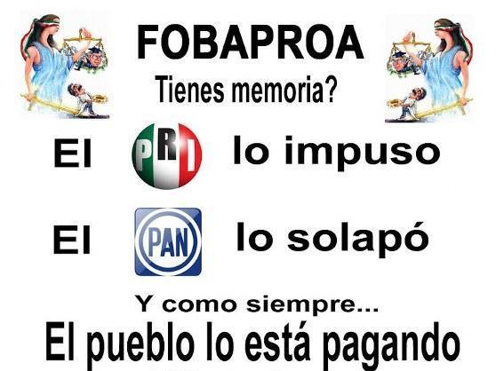 En 18 años, se pagan 904,786 millones a banqueros, pero crece 31.2% deuda del Fobaproa