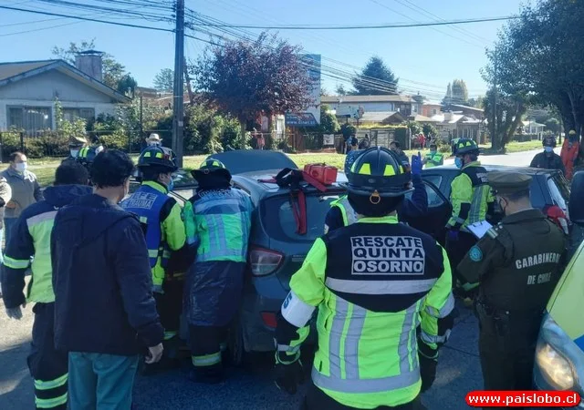 Osorno: Accidente de tránsito deja 4 personas lesionadas