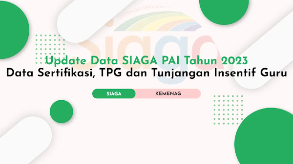 Surat Edaran Tentang Update Data SIAGA PAI Semester Genap