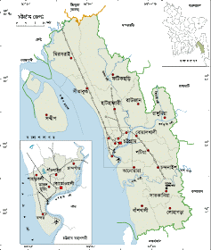 chittagong district map