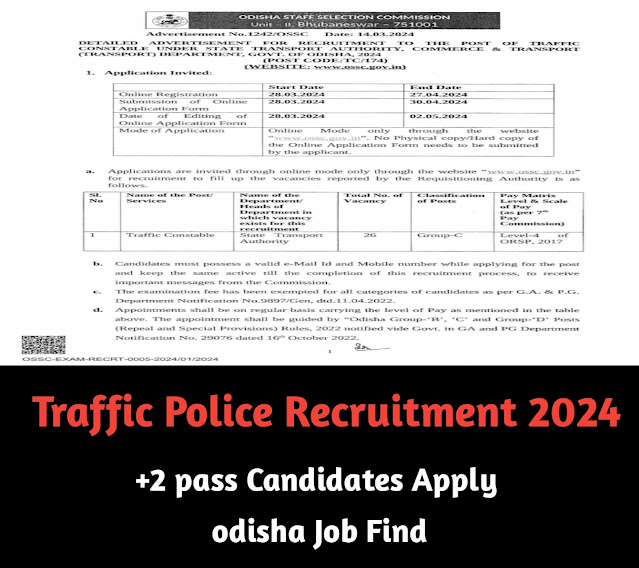 Traffic Police Recruitment 2024