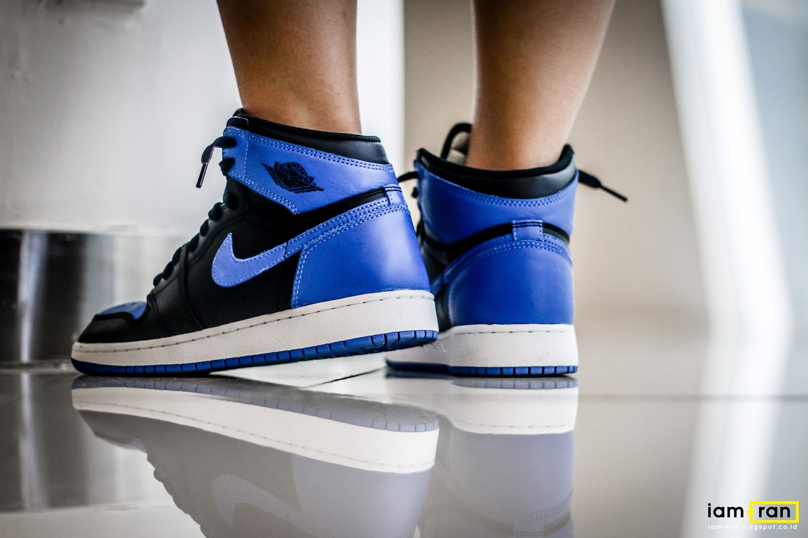 Iam Ran On Feet Agnes Nike Air Jordan 1 Royal Blue