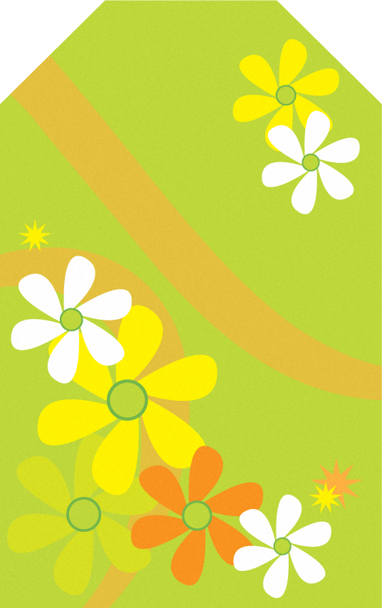 Flower Power Free Printable Labels, Bookmarks.