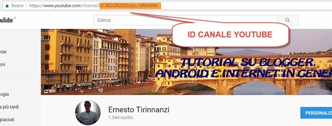 id-canale-youtube