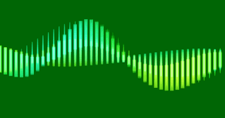 Beautiful wave shape made with the Perlin noise.
