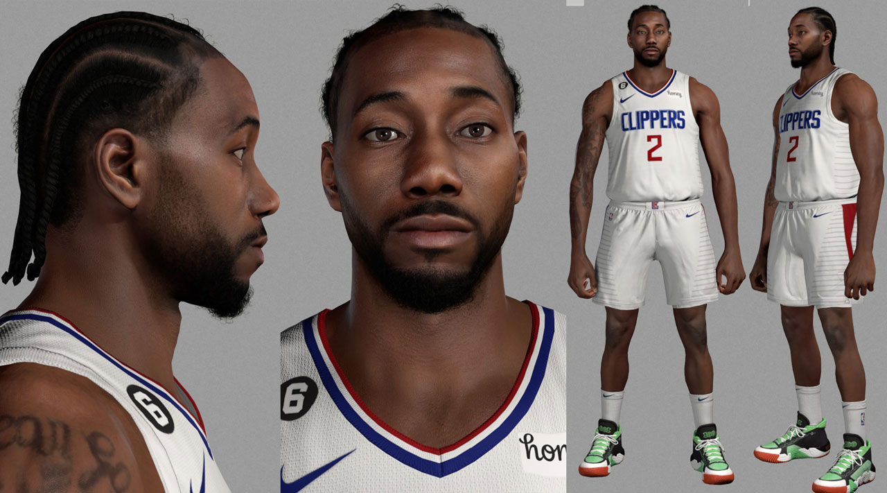NBA 2K23 Kawhi Leonard Cyberface and Hair Update