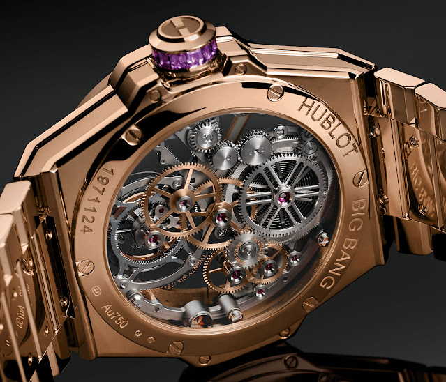 Hublot a lancé la nouvelle réplique de Hublot Tourbillon Rainbow King Gold