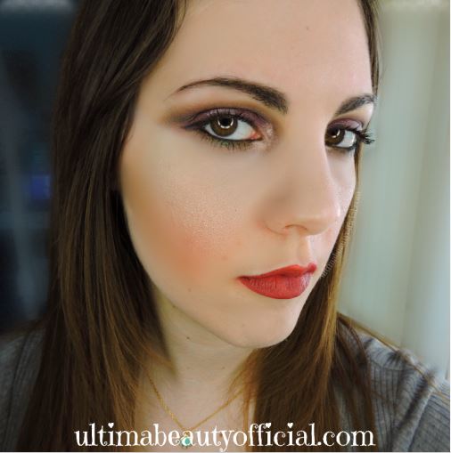 Ultima Beauty, opened eyes, finished makeup look