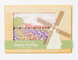 VIDEO: Stampin' Up! Flowering Tulips Thinking of You Card + 6 Tulip Field Card Ideas ~ www.juliedavison.com #stampinup