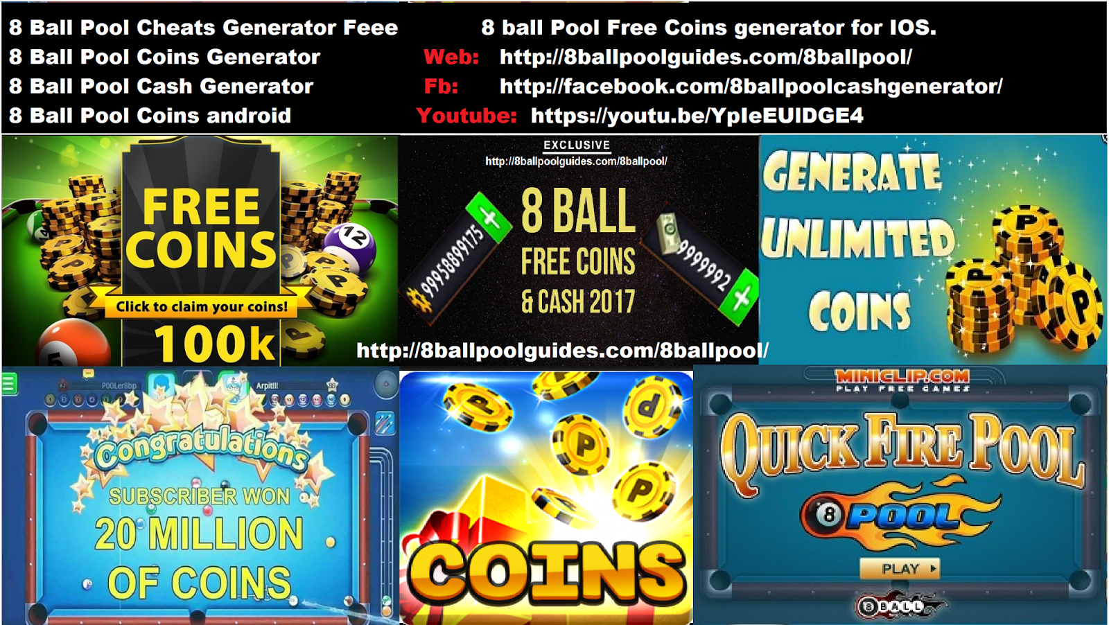 8 Ball Pool Coins Generator with points - 