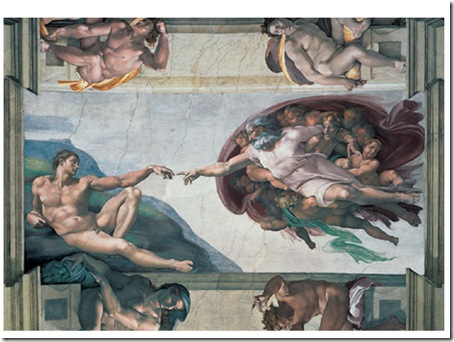 Criação de Adão, Michelangelo, 1508-1512 - capela Sistina