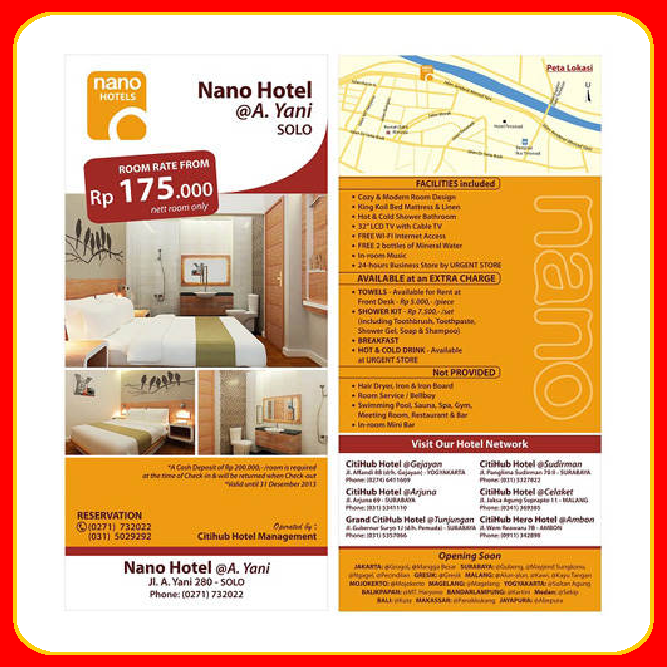 Contoh brosur hotel - Cetak Brosur Jogja