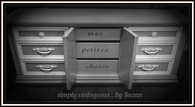 stencil, french, furniture, dresser, makeover, annie sloan, chalk paint, words