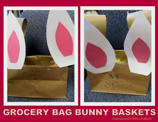 photo of: Grocery Bag Bunny Baskets via RainbowsWithinReach