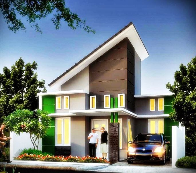  Model Atap Rumah Miring Satu Arah Kedepan  Home Desaign