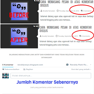 Cara Menampilkan Jumlah Komentar Disqus Di Blog