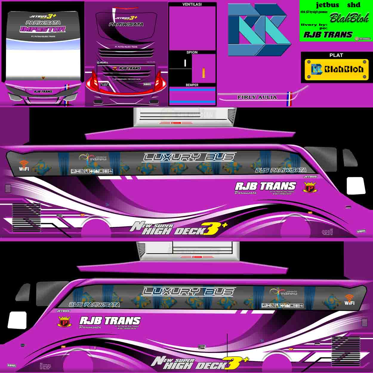 download livery bus rjb trans