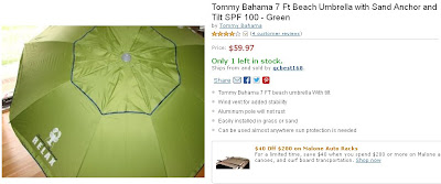 tommy bahama 7ft spots beach umbrella2013