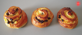 escargot brioche pépites chocolat crème patissière