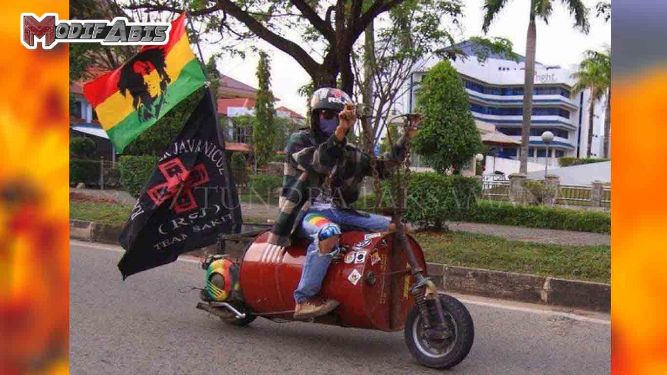 7 Modifikasi VESPA Aneh Hanya Di Indonesia Modif Abis