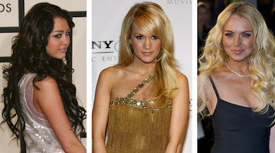 lindsay lohan hair extensions