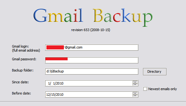 Gmail- ல் உள்ள மின்னஞ்சல்களை பேக்கப் எடுக்க !