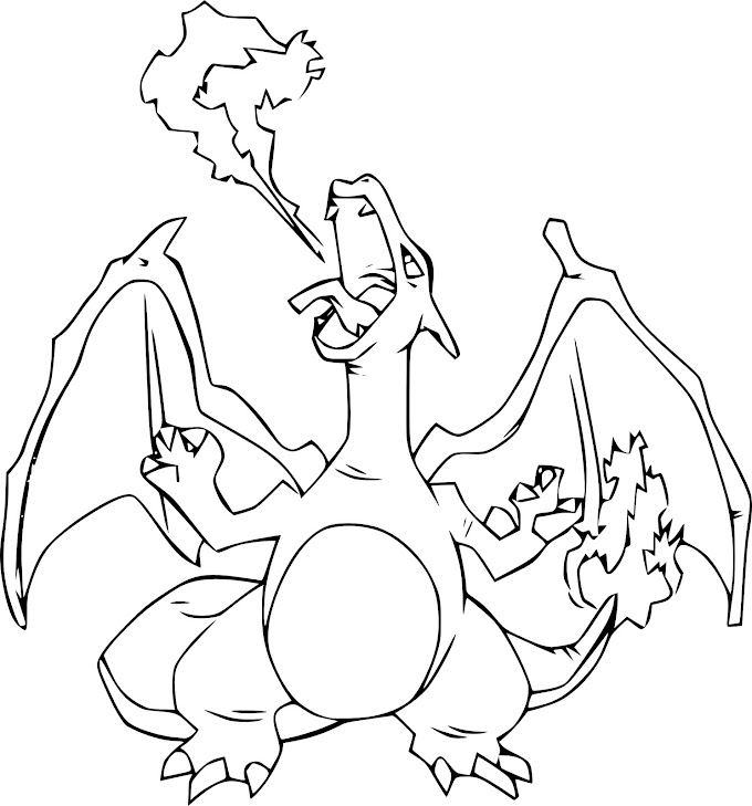 Printable Charizard Coloring Page