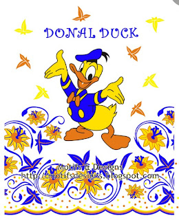 Donal Duck Batik Motif