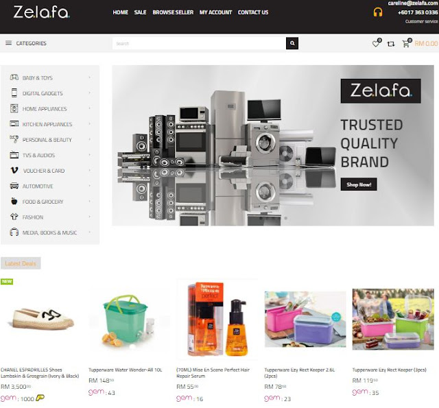 zelafa marketplace online shopping CLICK