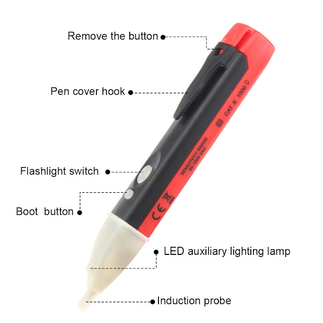 ANENG 90-1000V Voltage Tester Pen Electric Socket Wall AC Power Outlet Voltage Detector Sensor Tester Pen for Energized Circuits Test