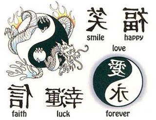 chinese symbols, tattooing