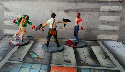 Zombicide Kickstarter Nick El Cholo Zombies Painted Phil the cop Doug Office