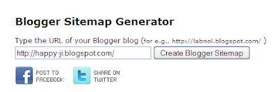 sitemap generator blogger